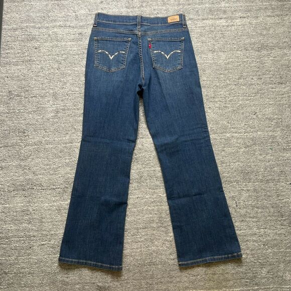 Levi's 512 Womens Jeans Perfectly Slimming Boot Cut Denim 10 S/C - Picture 2 of 11